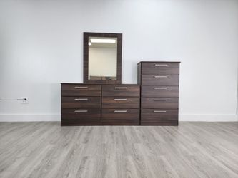 DRESSER WITH MIRROR + CHEST