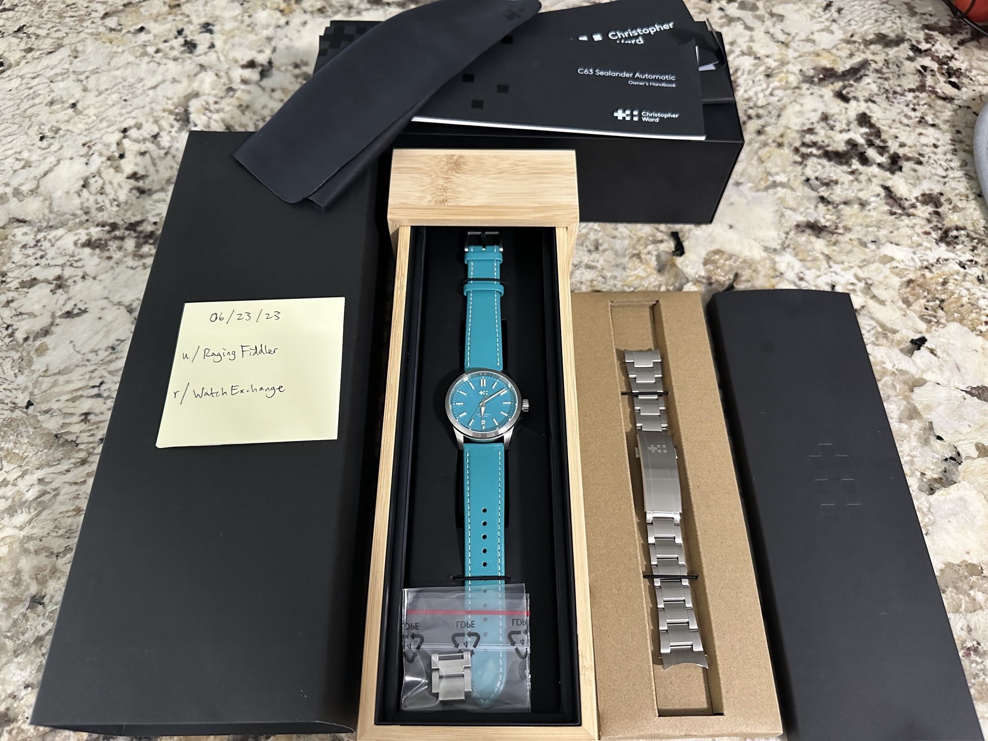 Christopher Ward C63 Sealander Automatic 39mm - Lucerne Blue LE