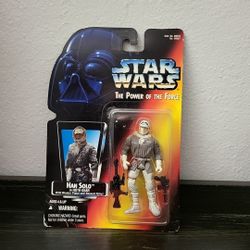 Kenner Star Wars POTF Orange Card Han Solo In Hoth Gear