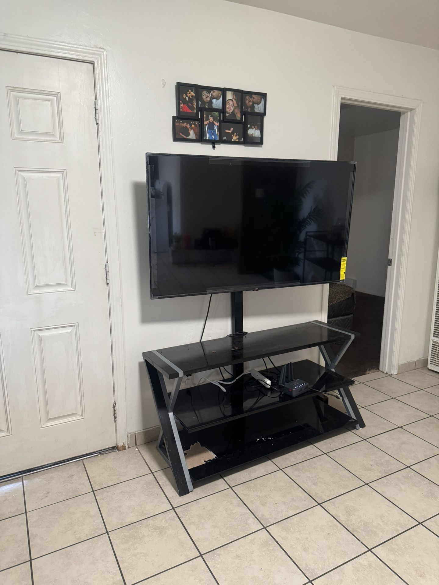 55 Inch TV + Stand + Wii