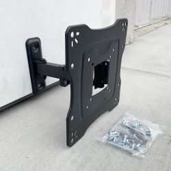 New $12 Universal TV Wall Mount for 17”-42” TVs Swivel Tilt Bracket, Max 55Lbs