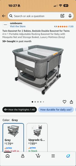 Twins Bassinet
