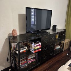 Industrial Metal Credenza Shelving Unit 