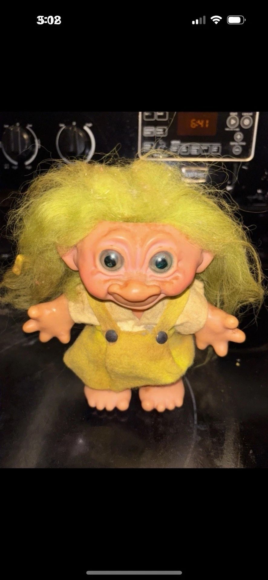Old Vintage Troll Doll Piggy Bank