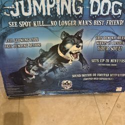 Halloween Jumping Dog Animated Prop