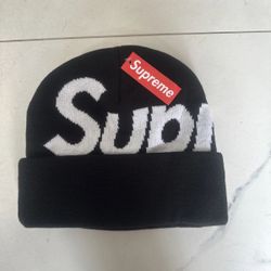 Black Supreme Beanie