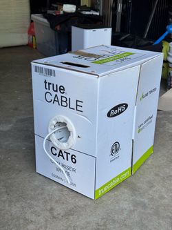 trueCABLE CAT6 1000ft Pull Box – Bare Copper – Mostly Full