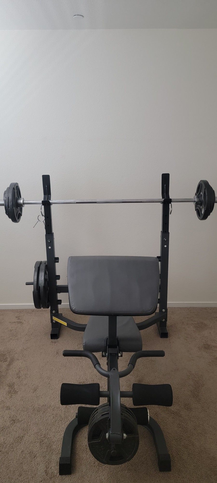 Weight bench and weights