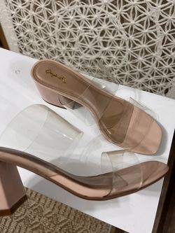 Clear Strap Heel Sandals