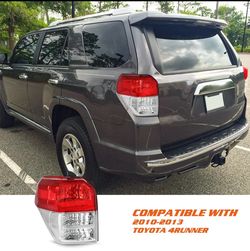Left Side Tail Light Lamp Assembly for Toyota 4Runner 2010-2013 Chrome