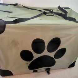 EXPAWLORER COLLAPSIBLE FOLDABLE DOG CRATE, INDOOR/ OUTDOOR PET HOME
