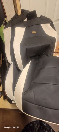Cargo seat covers and mats  with steering wheel cover