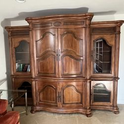 TV Armoire And Shelves