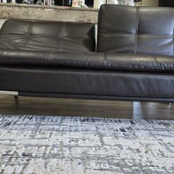 Faux Leather Futon Couch/ Sofa / Day Bed. 
