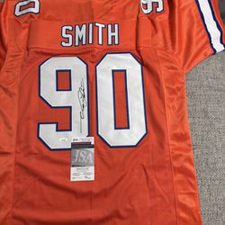 Neil Smith Signed Autograph Custom Jersey - JSA COA - Denver Broncos