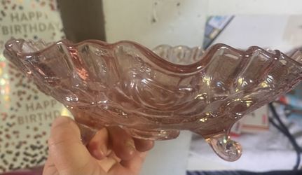 Carnival Glass Rose pattern