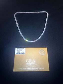 GRA Certified VVS Moissanite tennis chain