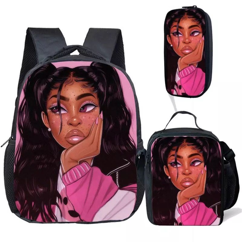 Attitude girl backpack set