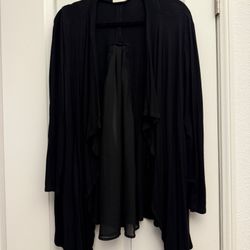 Plus Size 2XL Open Cardigan Womens