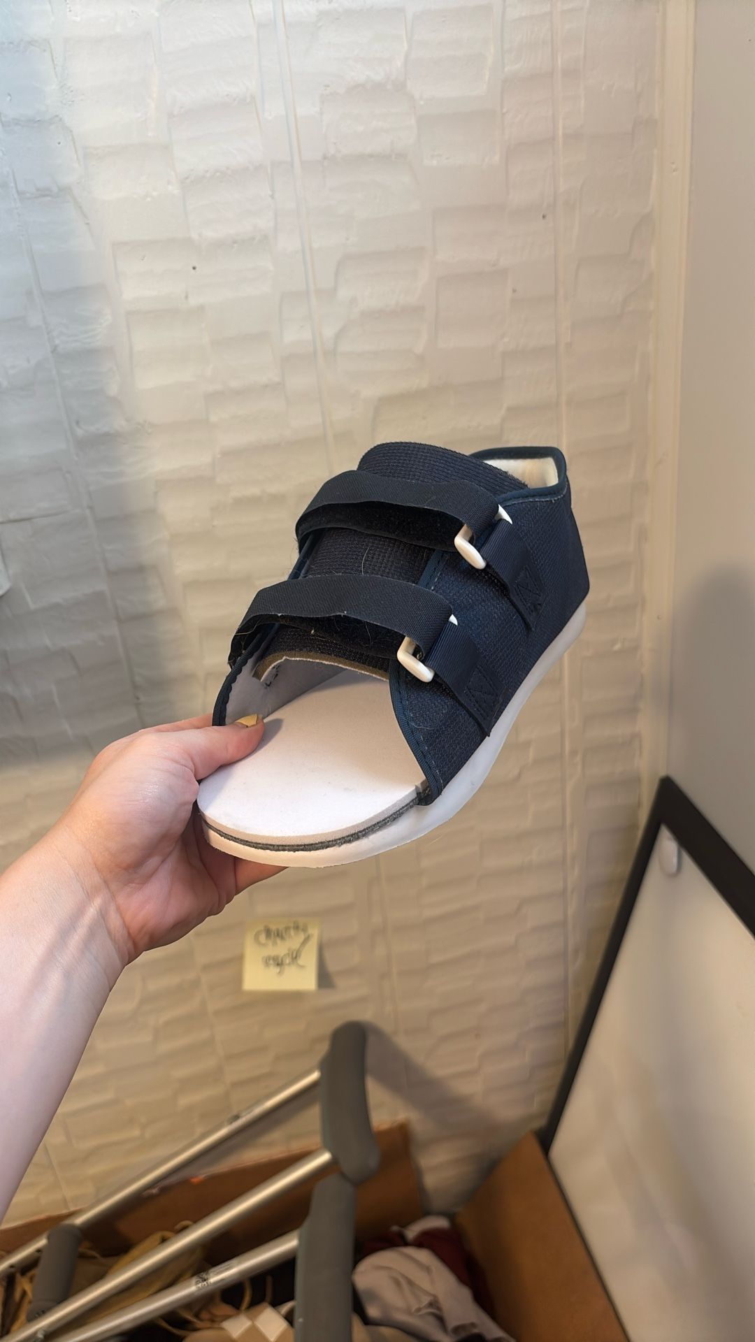 Crutches And Surgical Boot