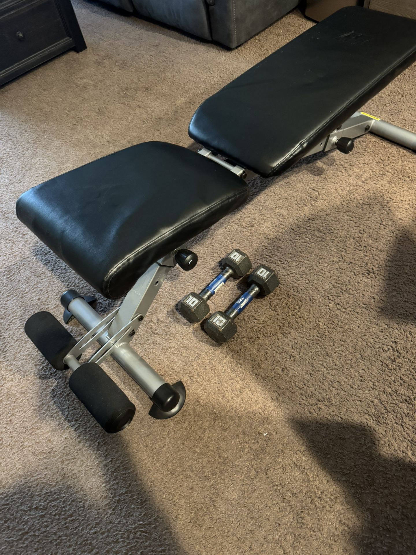 Rit Fit Adjustable Workout Bench (foldable For Easy Storage)