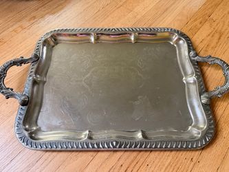 Vintage Silver Serving Tray
