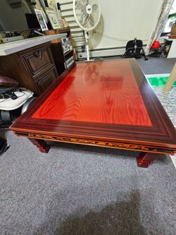 Korean Style Low Wood Coffee Table