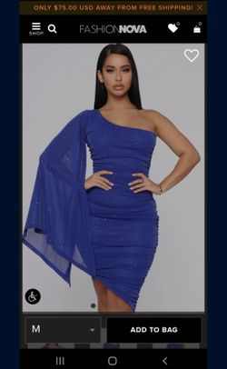 Fashion Nova Blue Party Dress 