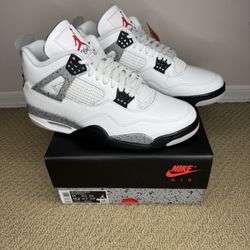 PRICE FIRM Air Jordan 4 Retro White Cement Basketball Shoes (Men’s Sizes 11)