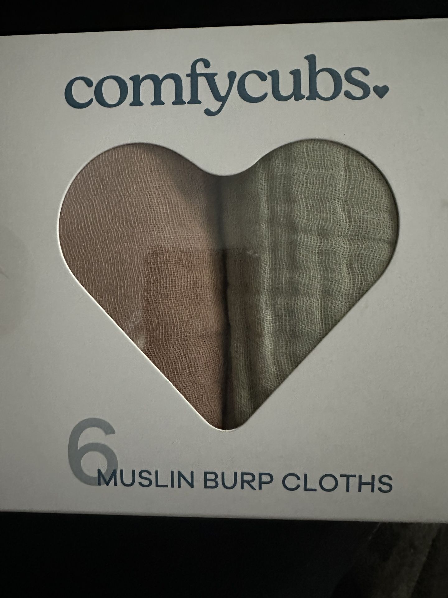 Confucius 6 Muslin Burp Cloths. New