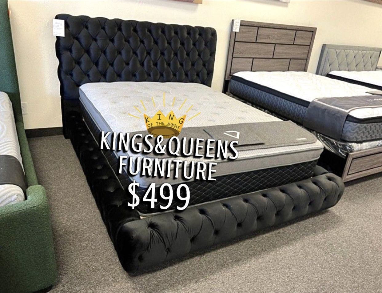 New Queen Bed Frame With Mattress