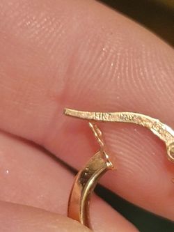 14k rose gold diamond hoop earrings