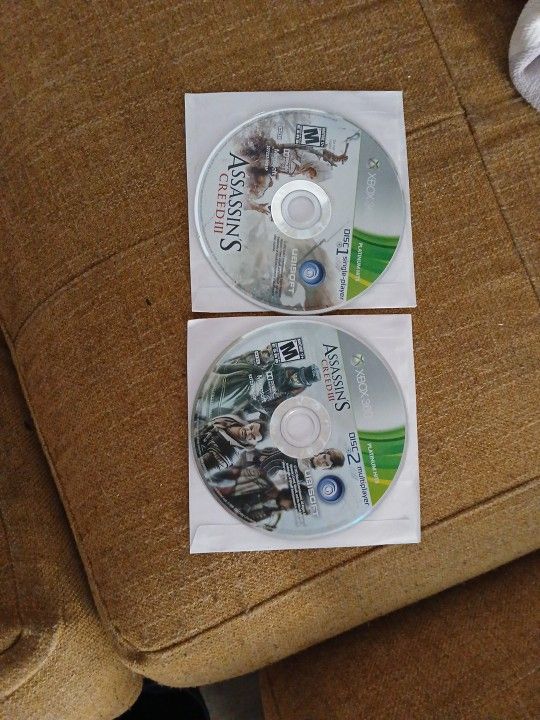 Assassins Creed 3 For Xbox 360 2 Disc