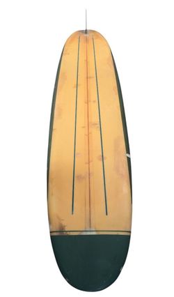 Vintage Olympic Surfboard 9’11” Wood Stringer Longboard