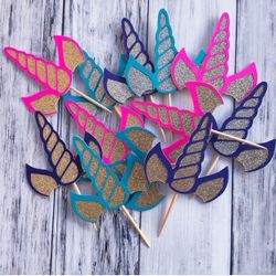 Unicorn Cupcake Toppers