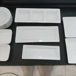 White Dishes For Eating 