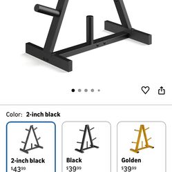 2 IN BLACK WEIGH RACKS