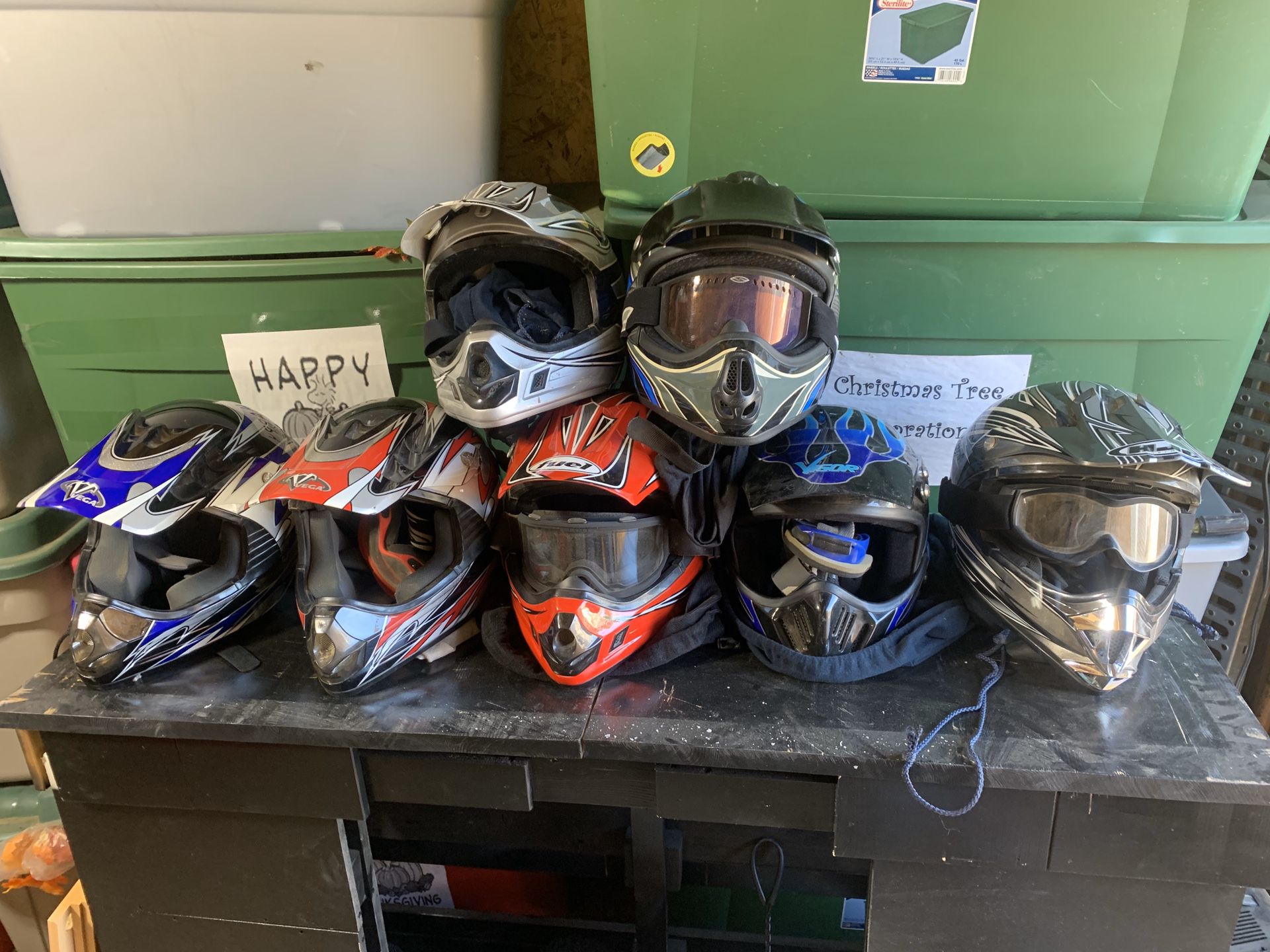 Helmets for recreational vehicles