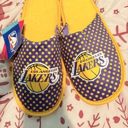 Los Angeles Lakers Women's XL Slippers