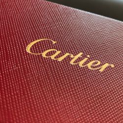 Red Cartier Buffs White Marble Framing