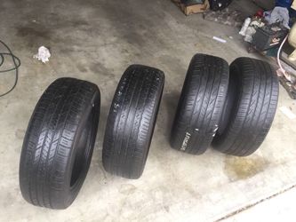 Set of 4 tires.215/55/17R