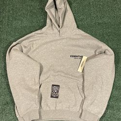 Grey Essentials Hoodie Size L