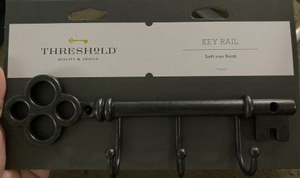 Key Holder Rail, Black