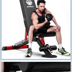 1500LBS Weight Bench, Adjustable Workout Bench Home, 1500LBS Weight Capacity Heavy Duty Strength Training Bench, Flat/Incline/Decline Positions for