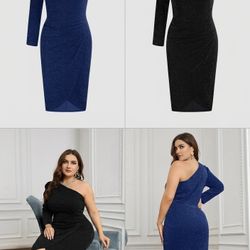 Plus Size Sparkling Formal Dress