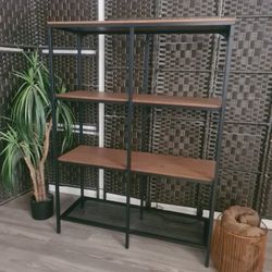 Ikea Fjalbo 4 Tier Wood & Metal Bookcase