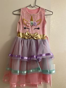 Vestido De Unicornio Talla 5/6