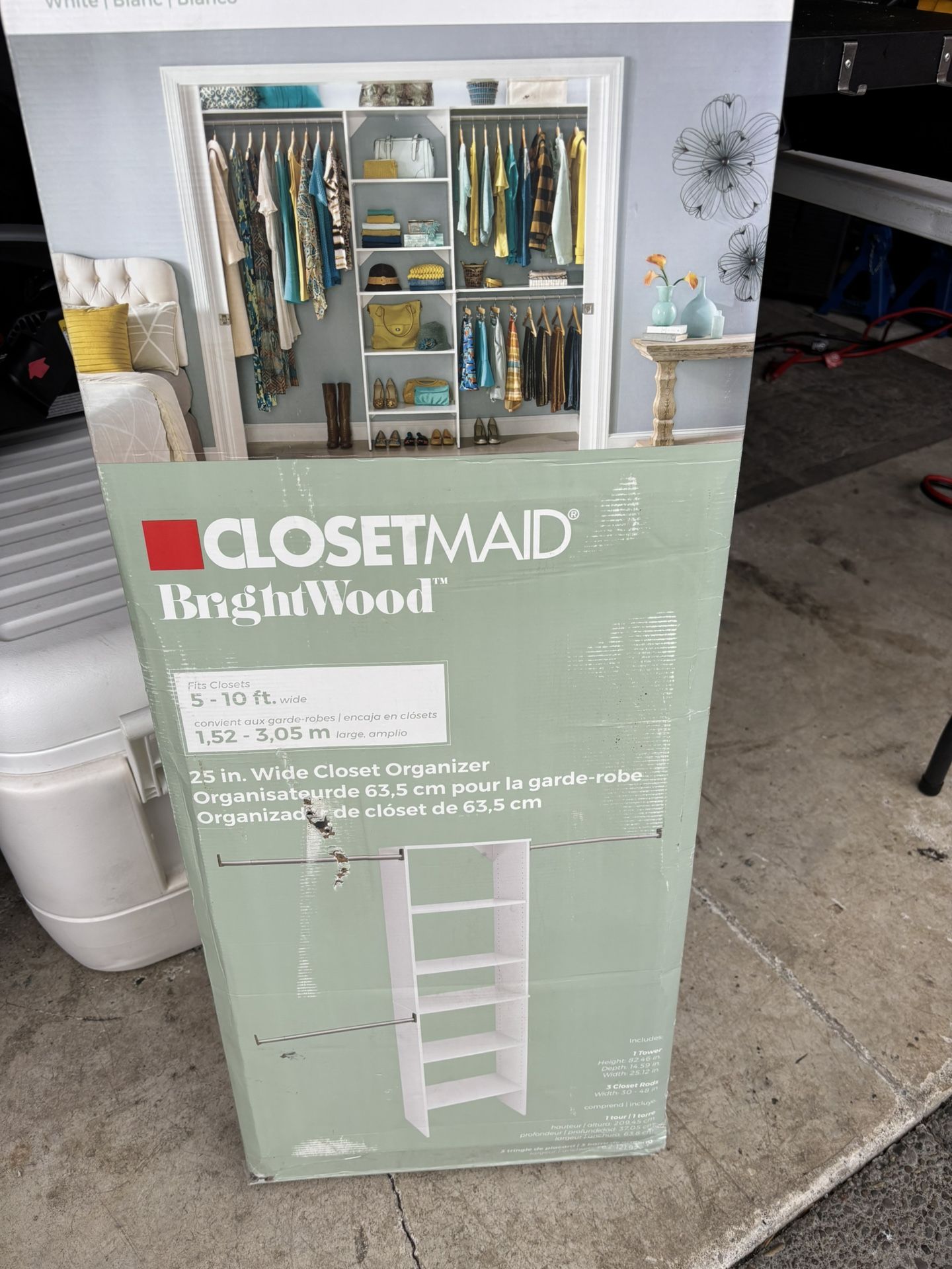 CLOSET ORGANIZER 25in. Brand New