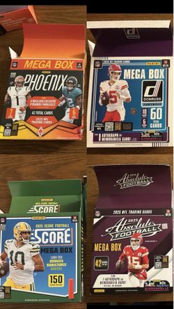 Bundle of 4 packs football cards