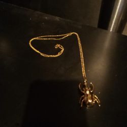 India Hicks Gold Indi beetle Pendant Necklace